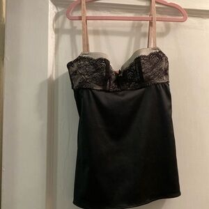 Dolce Gabbana lace and satin bustier camisole